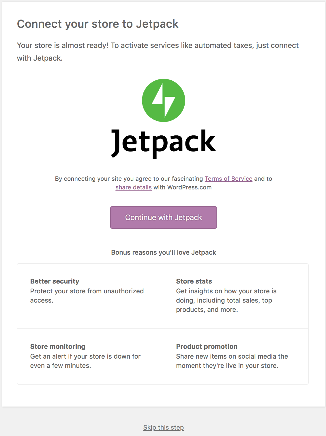 Jetpack plugin for WooCommerce| Purely Write